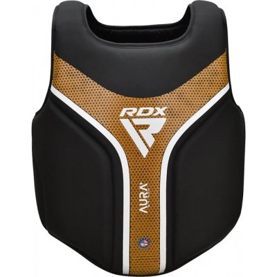 RDX Chránič hrudi AURA plus T-17 černo/zlatý – Zboží Dáma
