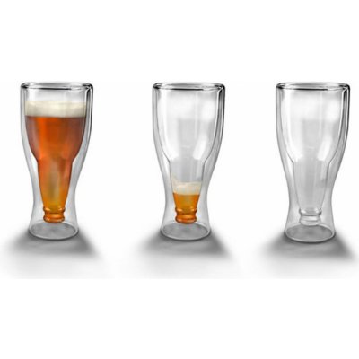 4home Termo sklenice na pivo Hot&Cool 0,37l 2 ks – Zboží Mobilmania