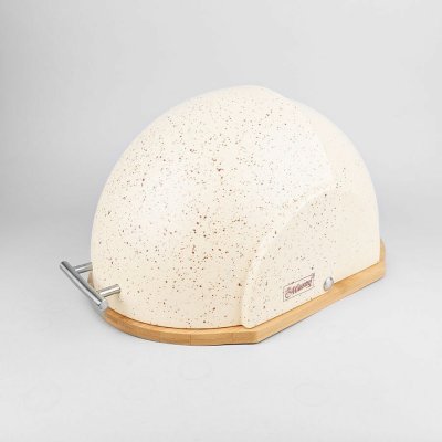 Chlebník s prkénkem Maestro béžový dřevěný – Zboží Mobilmania