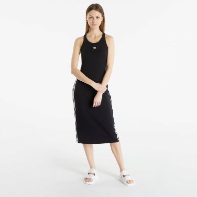 adidas Originals Adicolor Classics 3- Stripes Long Tank Dress Black