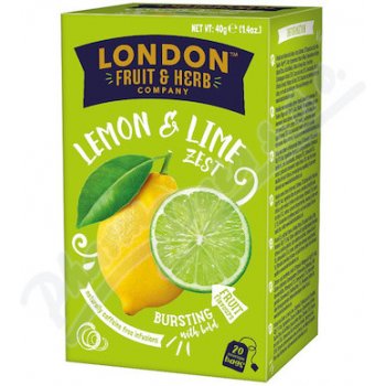 LONDON HERB Ovocný čaj citron s limetkou 20 x 2 g