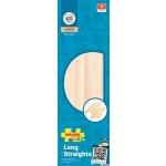 Bigjigs Rall Dlouhé rovné koleje 21cm 4ks BJT100 – Zbozi.Blesk.cz
