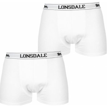 Lonsdale boxers Mens White 2 Pack