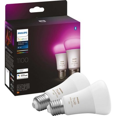 Philips Chytrá žárovka Hue Bluetooth 9W, E27, White and Color Ambiance 2ks – Hledejceny.cz