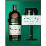 Tanqueray London Dry Gin 43,1% 700 ml (dárkové balení 1 sklenice) – Zbozi.Blesk.cz