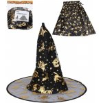 Set čarodějnice klobouk plášť – Zboží Dáma