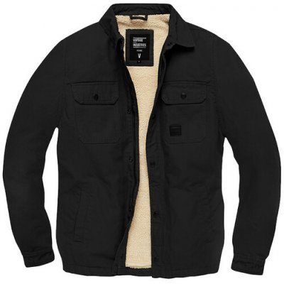 Vintage Industries Dean sherpa přechodná bunda černá – Hledejceny.cz