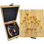 Sablio Dárková sada na víno Miluji tě 2: 147×168×49 mm – Hledejceny.cz