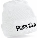 Beechfield čepice s potiskem pejskařka bílá – Hledejceny.cz