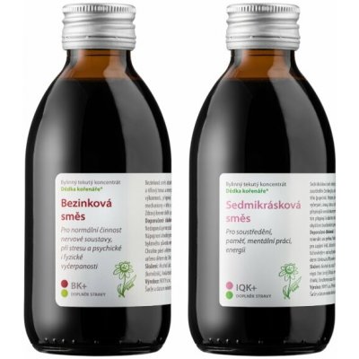 Dědek kořenář IQ Semikrásková směs 200 ml a Bezinková směs 200 ml – Hledejceny.cz