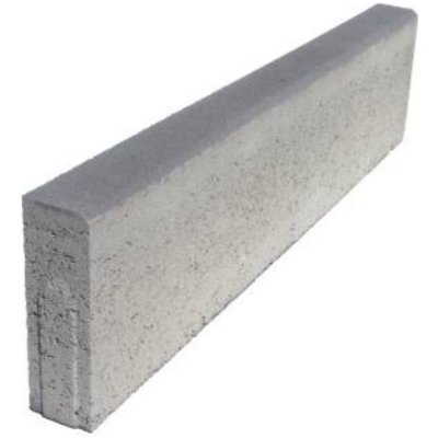 Presbeton obrubník ABO 16-10 100 x 80 x 25 cm přírodní beton 1 ks – Zbozi.Blesk.cz