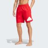 Koupací šortky, boardshorts adidas plavecké šortky Logo CLX bílo červený