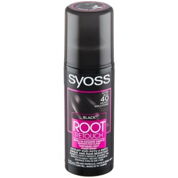 Syoss Root Retoucher tónovací barva na odrosty ve spreji Black 120 ml