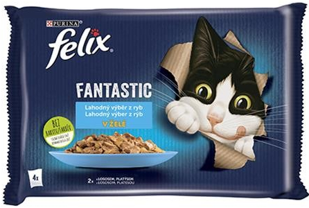 Felix Fantastic .losos platýs v želé 4 x 85 g