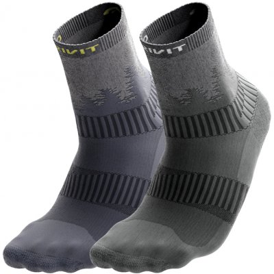 Crivit dámské funkční outdoorové ponožky 2 páry tmavě modrá / šedá – Zboží Dáma