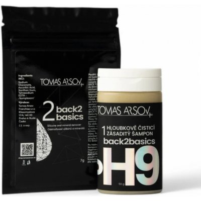 Tomas Arsov BACK2BASICS šampón 50 g+ odstranovač silikonů a minerálu 5 g dárková sada – Sleviste.cz