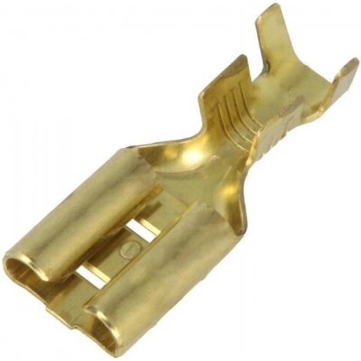 DLStore Konektor plochý FASTON 6,3mm zlacený samice + návlek na konektor – Zboží Dáma DLStore Konektor plochý FASTON 6,3mm zlacený samice + návlek na konektor – Zboží Dáma