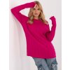 Dámský svetr a pulovr ITALY MODA klasický pletený svetr at sw 2343.88 dark pink