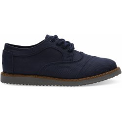 Toms dětské polobotky Twill Youth Brogue modré