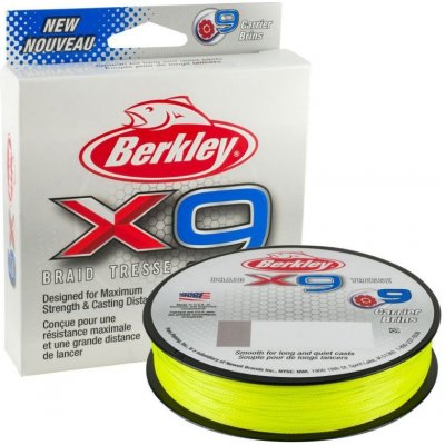 Berkley šňůra X9 FLAME GREEN 150m 0,14mm 14,2kg