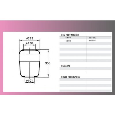 měch pérování IVECO ECARGO zadní-guma | Zboží Auto