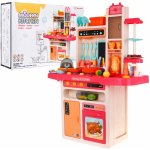 Ramiz Stylová modrá kuchyňka pro děti od 3 let kohoutek + interaktivní parní hořák + zvukový panel 65 dílků. – Zboží Dáma