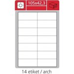 Rayfilm R0100.0911A samolepící 105x42,4mm bílé 100 listů – Zboží Dáma