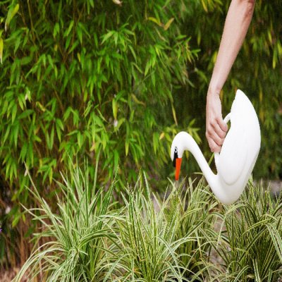 Esschert Design Labuť Swan Lake 2L bílá – Zboží Mobilmania