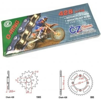 ČZ Řetězová sada GAS GAS MC 85 21-26 | Zboží Auto