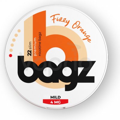 Bagz FIZZY ORANGE Pomerančová limonáda 4 mg 22 sáčků – Zboží Dáma