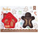 Vykrajovátko vánoční domeček a gingerman 8cm - Decora – Hledejceny.cz