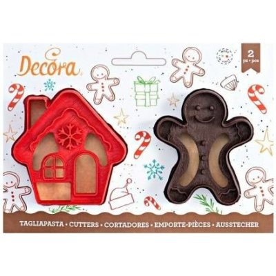 Vykrajovátko vánoční domeček a gingerman 8cm - Decora – Hledejceny.cz