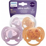 Philips Avent Ultrasoft 2 ks + sterilizační box dívčí fialová – Zboží Dáma