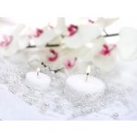 PartyDeco Perličky na silikonu bílé 1,3 m 5 ks - perličková girlanda na svatební výzdobu – Zboží Dáma