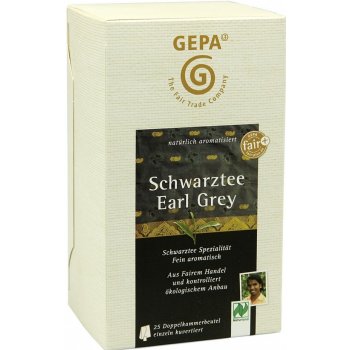 Gepa černý čaj Earl Gray sypaný 25 x 1,7 g