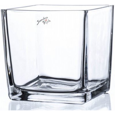 Nohel Garden Vázička CUBE strojní výroba skleněná 14x14x14cm MOM 6ks – Hledejceny.cz
