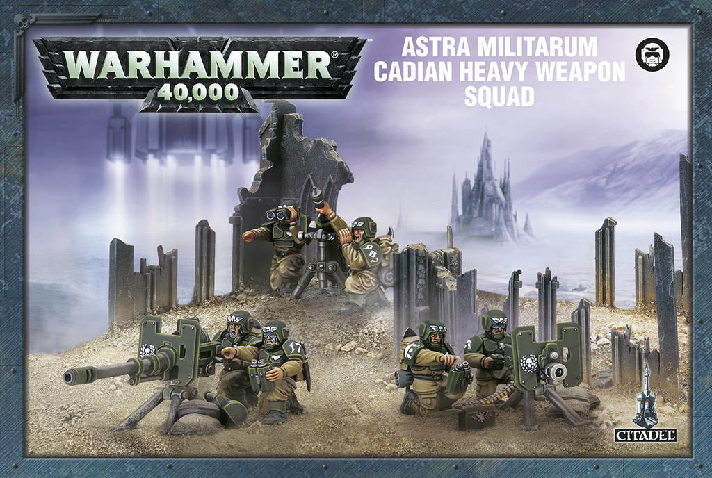 GW Warhammer 40.000 Astra Militarum Cadian Heavy Weapon Squad