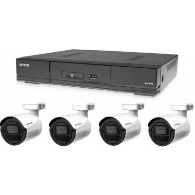 Kamerový set 1x AVTECH DVR DGD1005AV a 4x 2MPX Bullet kamera AVTECH DGC1105YFT + 2x napájecí zdroj ZDARMA!