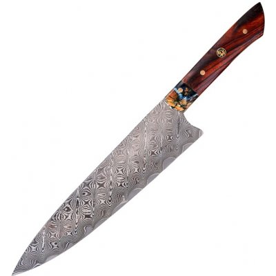 The Knife Brothers Damaškový šéfkuchařský nůž 8" Ironwood + Mamut