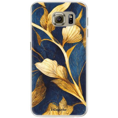 Pouzdro iSaprio - Gold Leaves - Samsung Galaxy S6 Edge