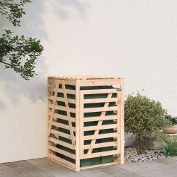 shumee Úložný box na popelnici 84 x 90 x 128,5 cm masivní borové dřevo