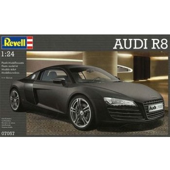 Revell Model Kit Plastic car 07057 Audi R8 černá 1:24