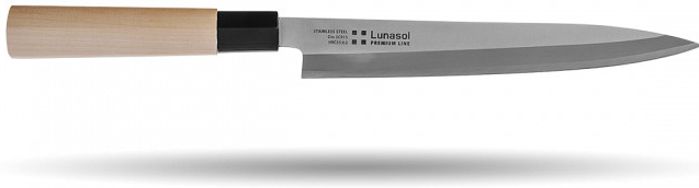 Lunasol Sashimi / Sushi nůž 210 mm S Art curator Premium dřevěný (132771)