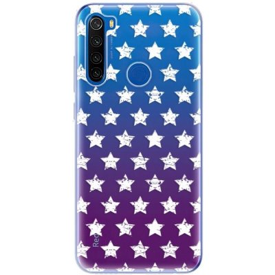 Pouzdro iSaprio - Stars Pattern - Xiaomi Redmi Note 8T bílé – Zboží Mobilmania