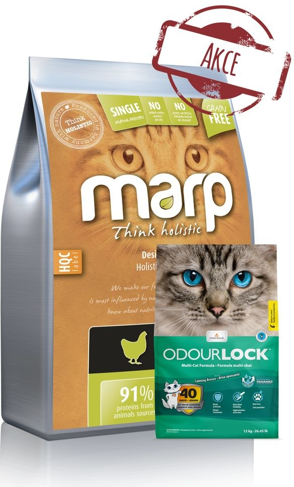 Marp Holistic Chicken CAT kuřecí bez obilovin pro kočky 12 kg