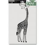 Aladin Plastová šablona E Žirafa 20 x 30 cm – Zboží Mobilmania