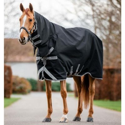 Horseware Výběhová deka Amigo 1200D s integrovaným krkem black titanium grey & silver – Hledejceny.cz