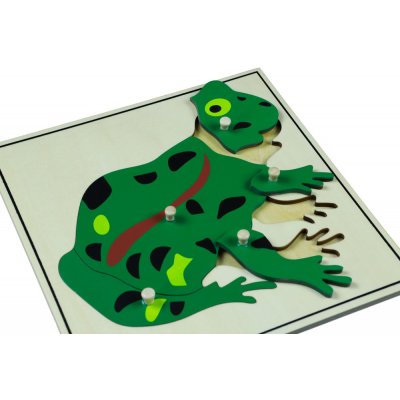 Montessori B017 Puzzle s kostrou žába