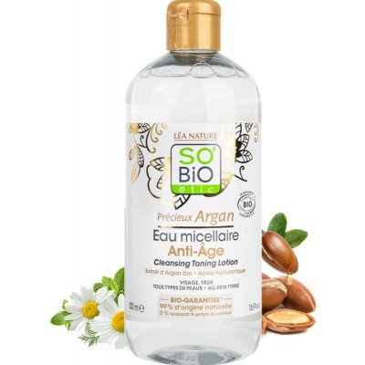 SO’BiO étic Anti-age Precieux Argan micelární voda 500 ml