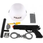 Teddies Sada SWAT helma+pistole na setrvačník s doplňky plast v síťce – Zboží Dáma